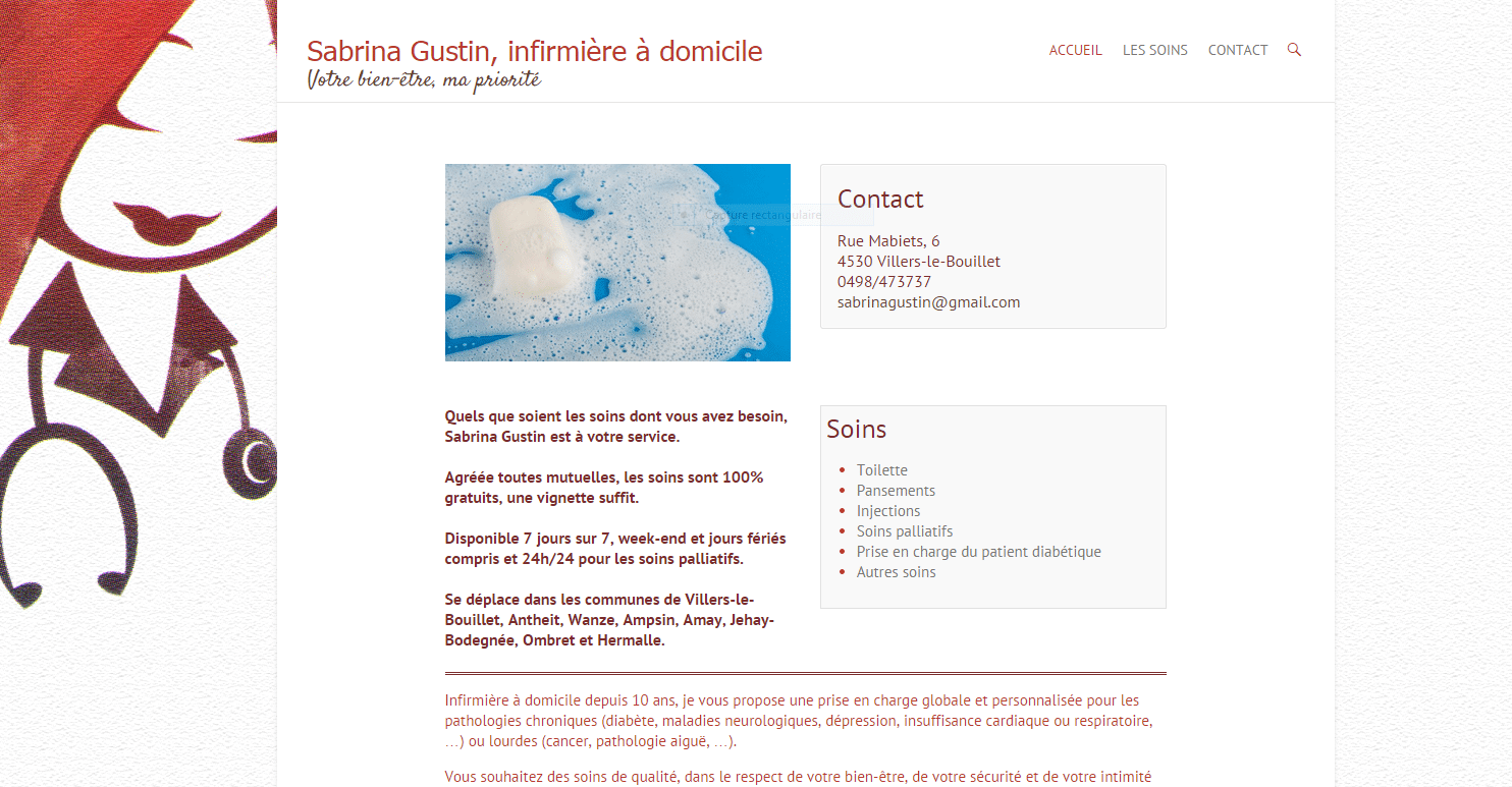 Sabrina Gustin – infirmière à domicile