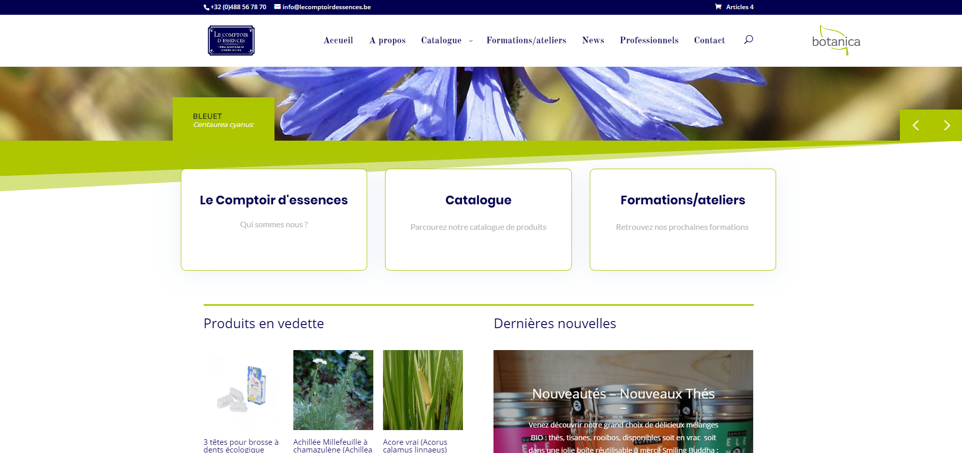Capture-accueil le comptoir d'essences