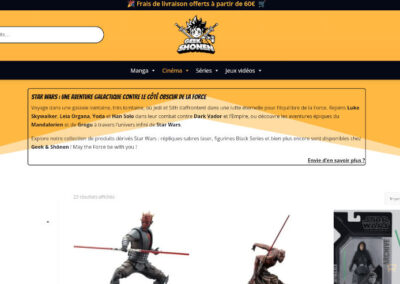 Geek and Shônen - création de site internet e-commerce huy Waremme