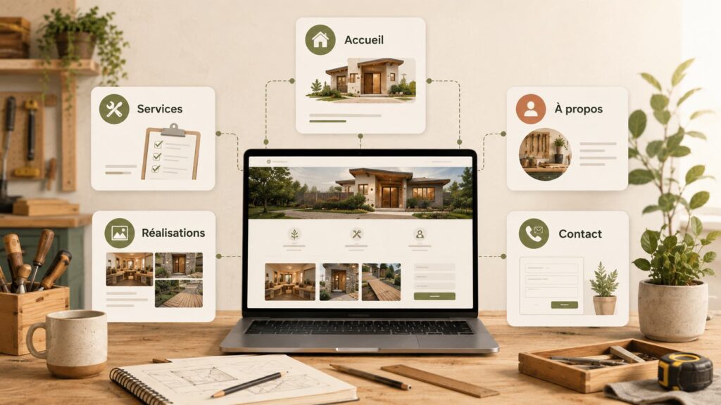 Les pages essentielles pour un site internet d'artisan