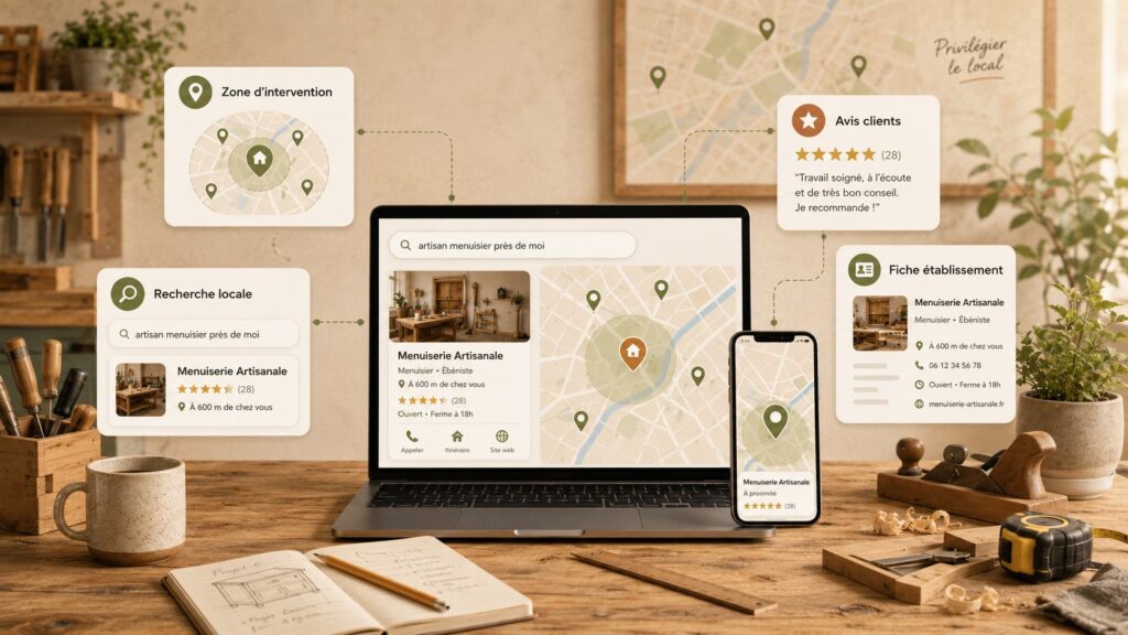 pensez local pour créer votre site internet pour un artisan