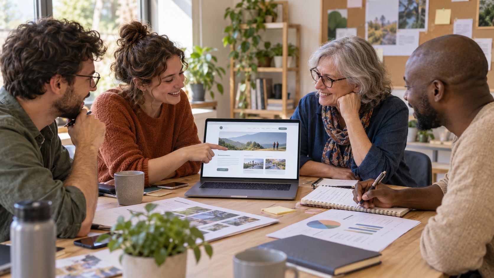prix-site-internet-asbl-1 Équipe d’une ASBL préparant le budget de son futur site internet